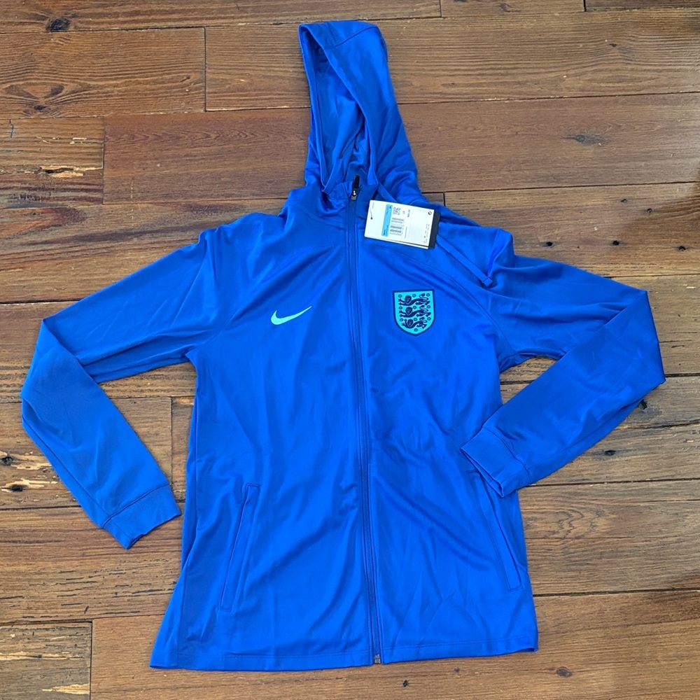 Nike Men’s Royal Blue Hooded Zip Jacket with Crest